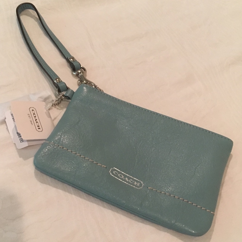 Coach Leather Wristlet